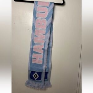 HAMBURGER SV Meine Perle Double Sided Soccer Scarf Bundesliga Football Pink Blue